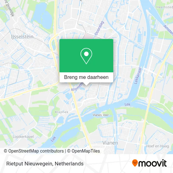 Rietput Nieuwegein kaart