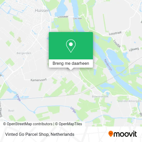 Vinted Go Parcel Shop kaart