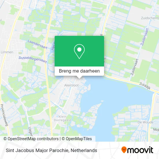 Sint Jacobus Major Parochie kaart