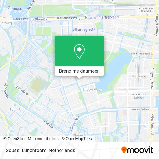 Soussi Lunchroom kaart