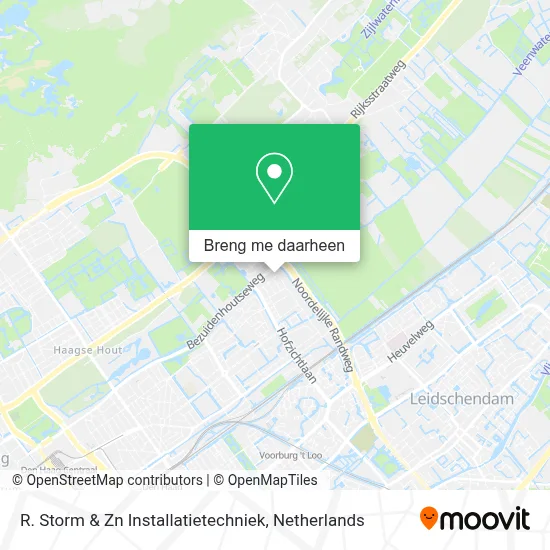 R. Storm & Zn Installatietechniek kaart