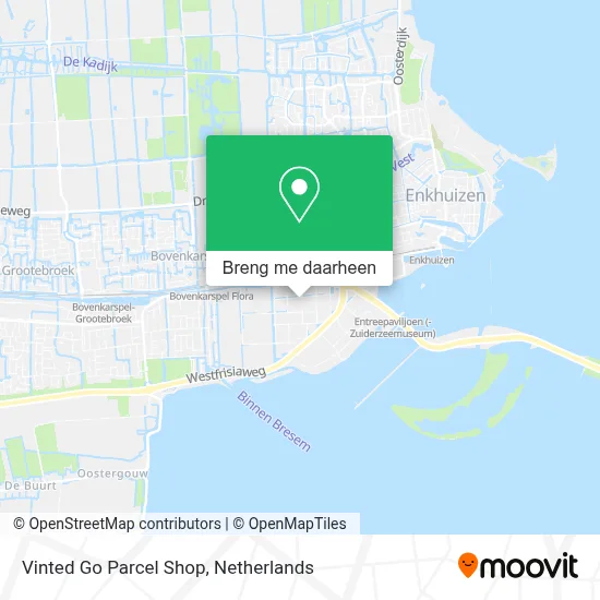 Vinted Go Parcel Shop kaart