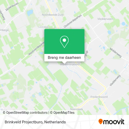 Brinkveld Projectburo kaart