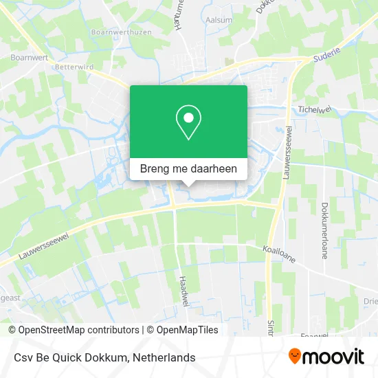 Csv Be Quick Dokkum kaart