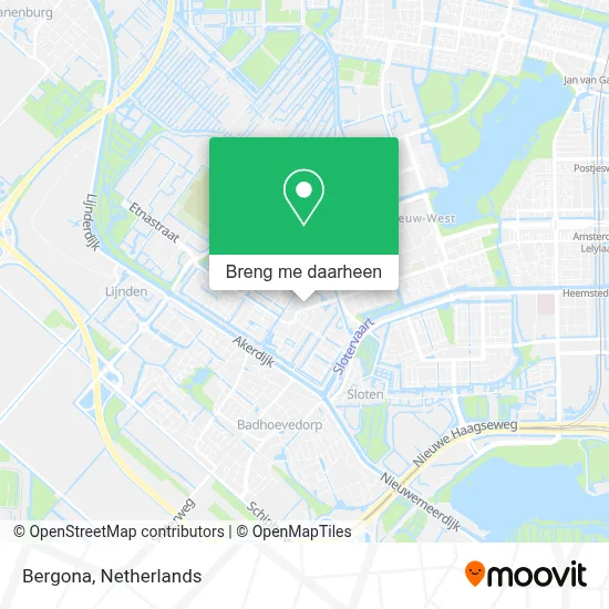Bergona kaart