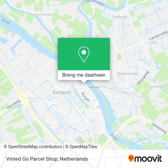 Vinted Go Parcel Shop kaart
