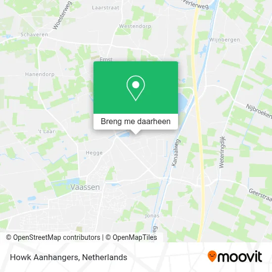 Howk Aanhangers kaart