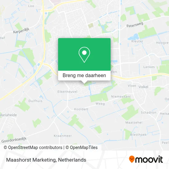 Maashorst Marketing kaart