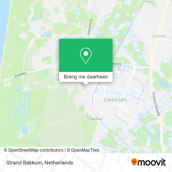 Strand Bakkum kaart