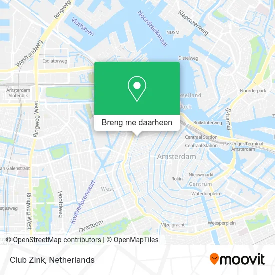 Club Zink kaart