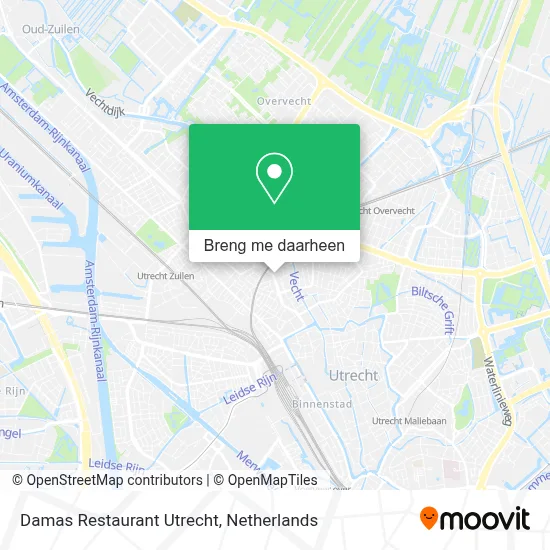 Damas Restaurant Utrecht kaart