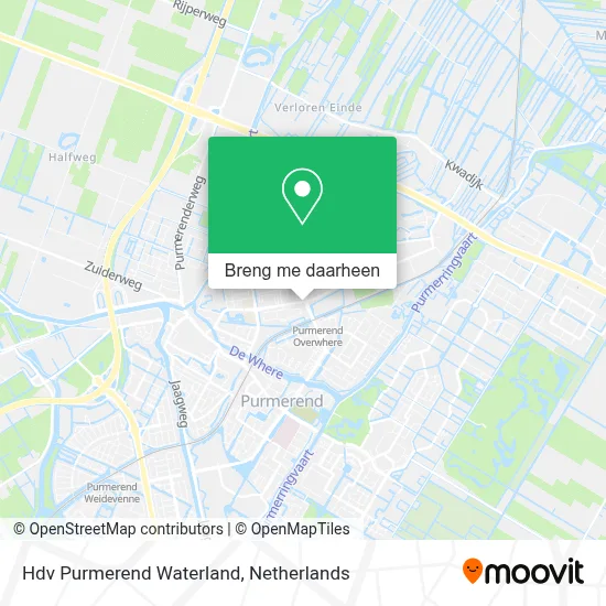 Hdv Purmerend Waterland kaart