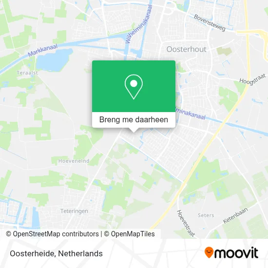 Oosterheide kaart