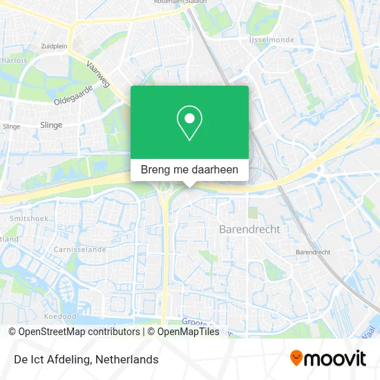 De Ict Afdeling kaart