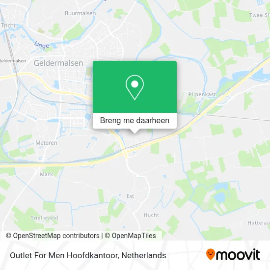 Outlet For Men Hoofdkantoor kaart