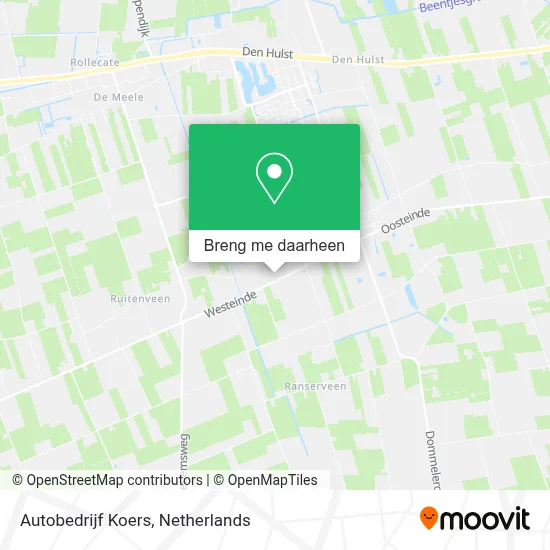 Autobedrijf Koers kaart