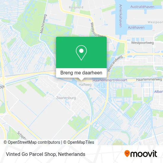 Vinted Go Parcel Shop kaart