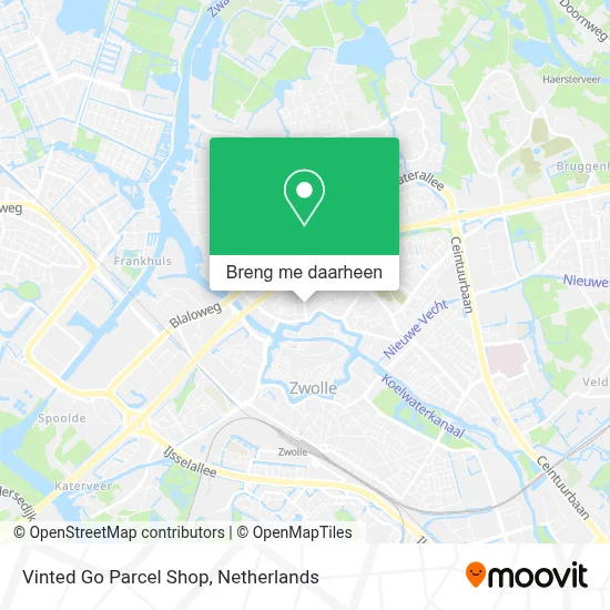 Vinted Go Parcel Shop kaart