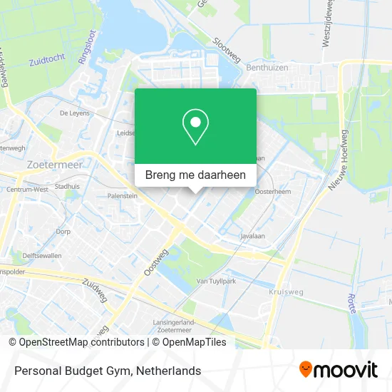 Personal Budget Gym kaart