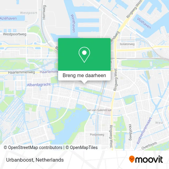 Urbanboost kaart