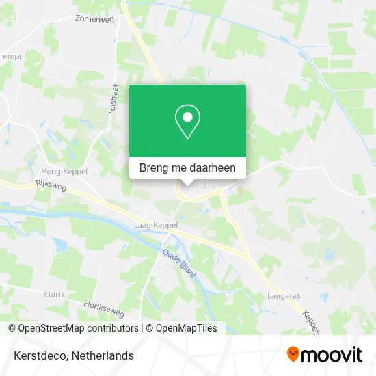 Kerstdeco kaart