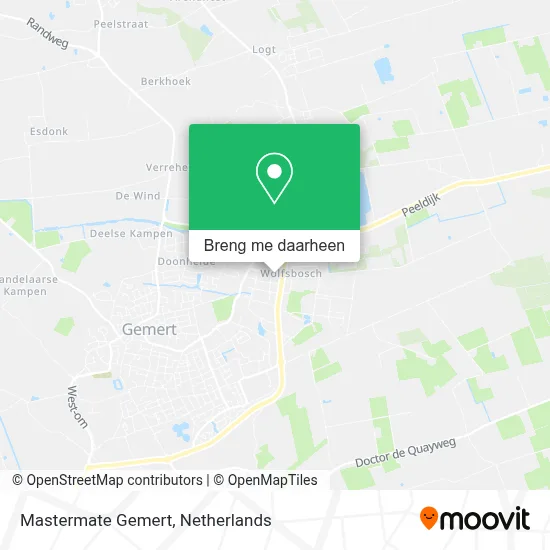 Mastermate Gemert kaart