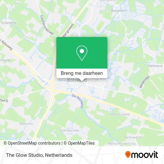 The Glow Studio kaart