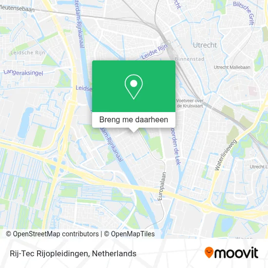 Rij-Tec Rijopleidingen kaart