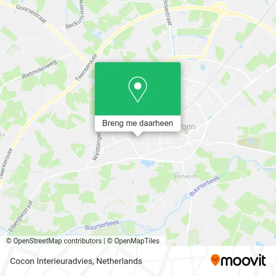 Cocon Interieuradvies kaart