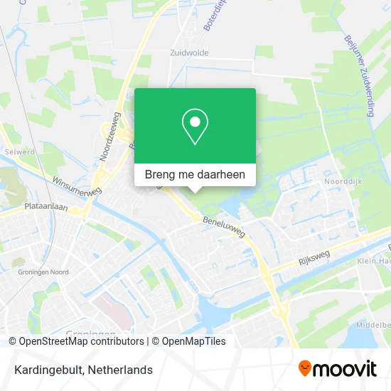 Kardingebult kaart