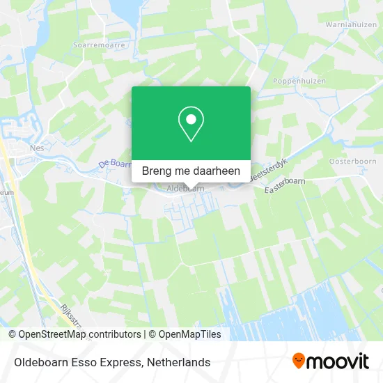Oldeboarn Esso Express kaart
