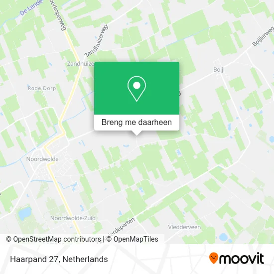 Haarpand 27 kaart