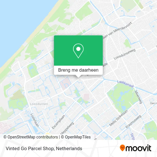 Vinted Go Parcel Shop kaart