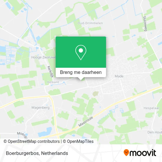 Boerburgerbos kaart