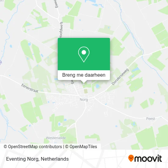 Eventing Norg kaart