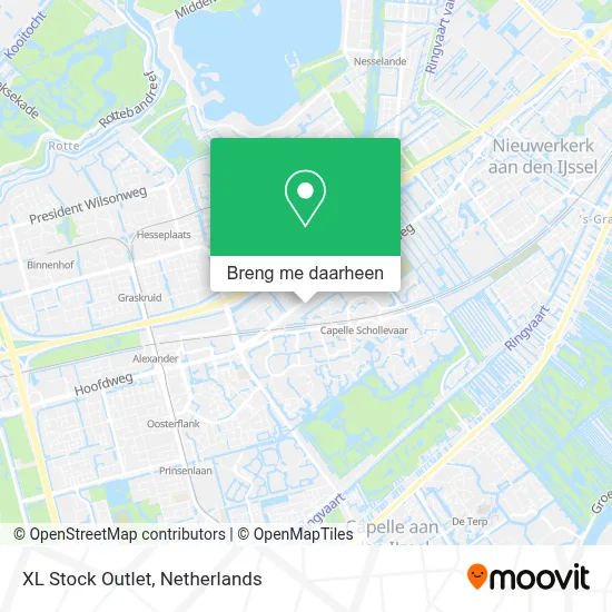 XL Stock Outlet kaart