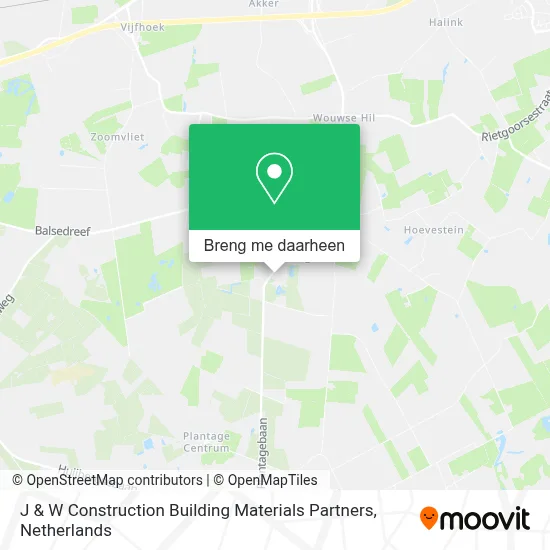 J & W Construction Building Materials Partners kaart