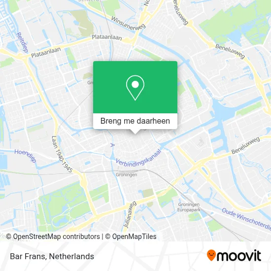 Bar Frans kaart