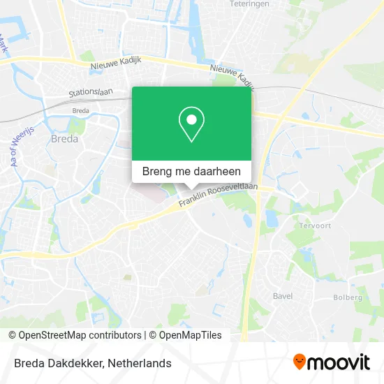 Breda Dakdekker kaart