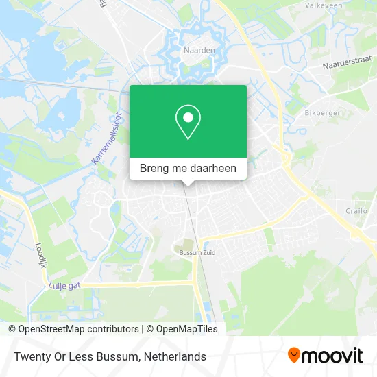 Twenty Or Less Bussum kaart
