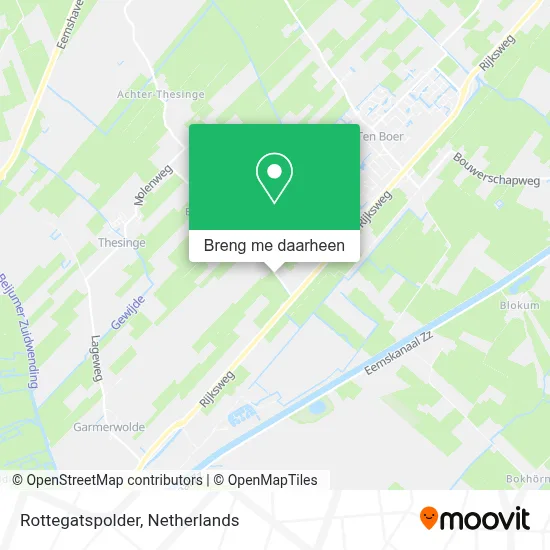 Rottegatspolder kaart