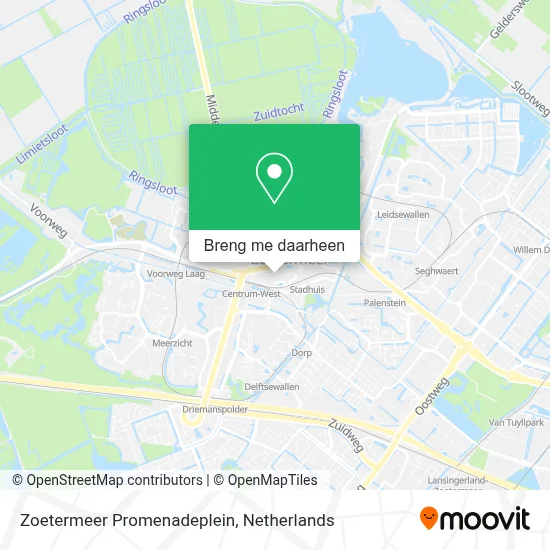 Zoetermeer Promenadeplein kaart