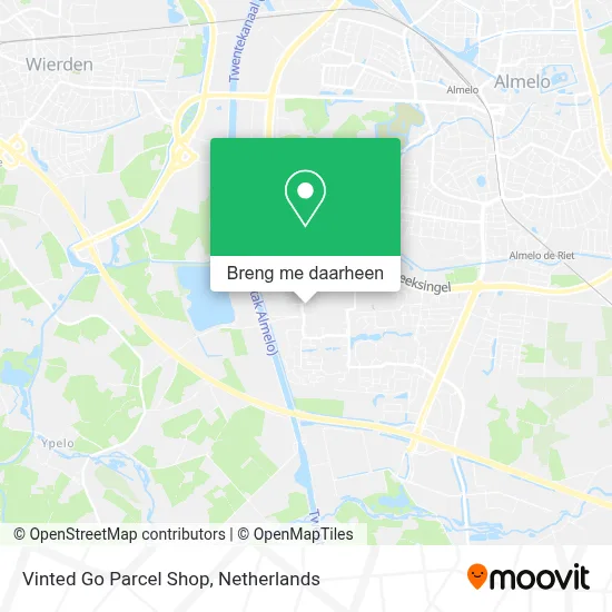 Vinted Go Parcel Shop kaart