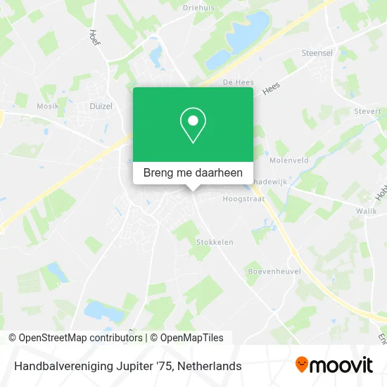 Handbalvereniging Jupiter '75 kaart