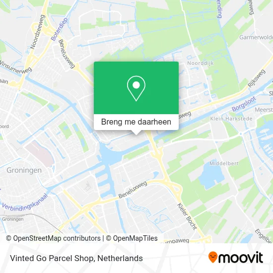 Vinted Go Parcel Shop kaart
