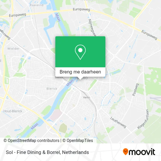 Sol - Fine Dining & Borrel kaart
