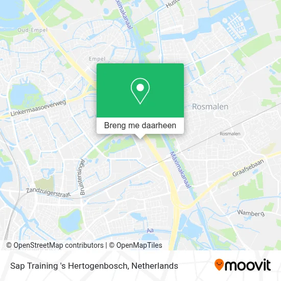 Sap Training 's Hertogenbosch kaart