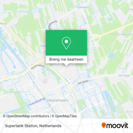Supertank Station kaart
