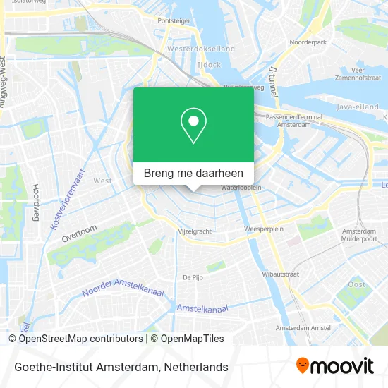 Goethe-Institut Amsterdam kaart