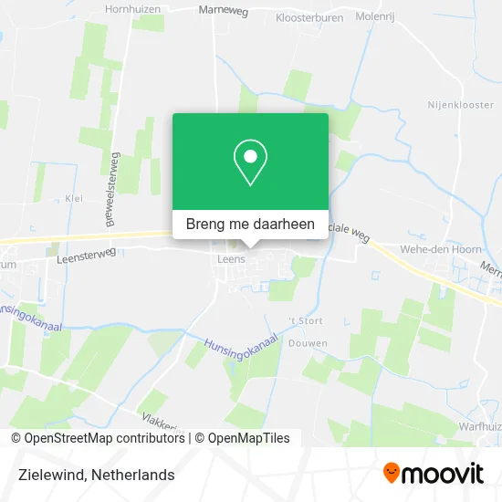 Zielewind kaart